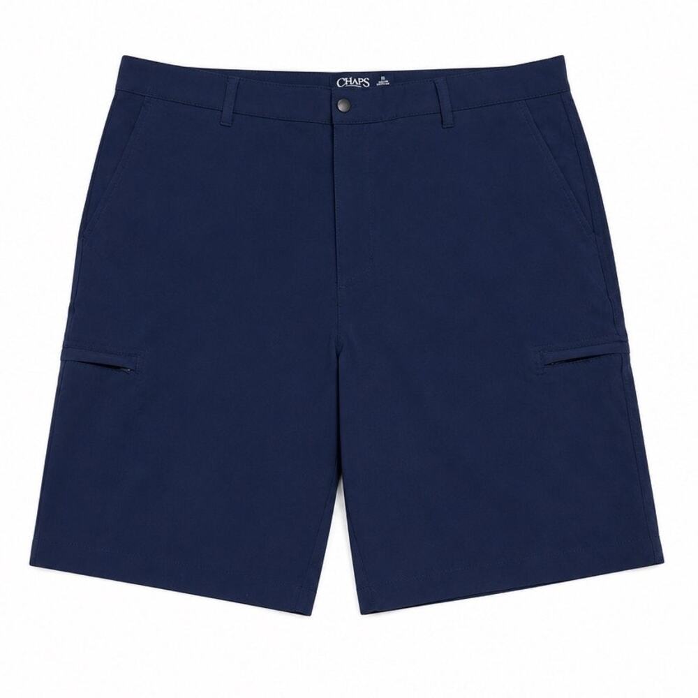 Chaps Men's Size 38 Navy Blue Performance Stretch Cargo Golf Shorts